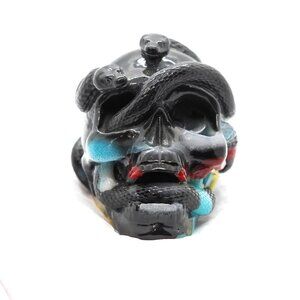 Snake Skull Figurine